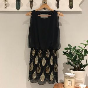 TFNC Beaded Little Black Dress ✨